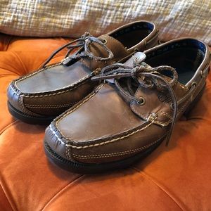 Men’s Timberland leather loader/boat shoe size 8